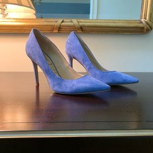 Sam Edelman Periwinkle Suede Hazel Heels (6.5)